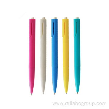 Click action solid plastic pen